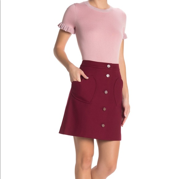 SOLD🎁 Kate Spade New York Heart-Pocket Skirt - Picture 2 of 9